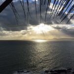 iluminando o mar de Punta - Punta del Este, Uruguay