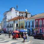 O Pelourinho com suas casas coloridas - Salvador, Bahia